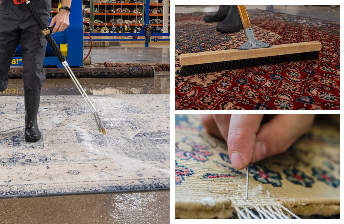 Rug cleaning, padding, and repairs for a fresh and durable look.