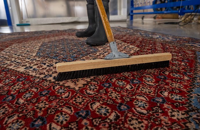 Professional rug combing and brushing services for a refreshed and pristine appearance.